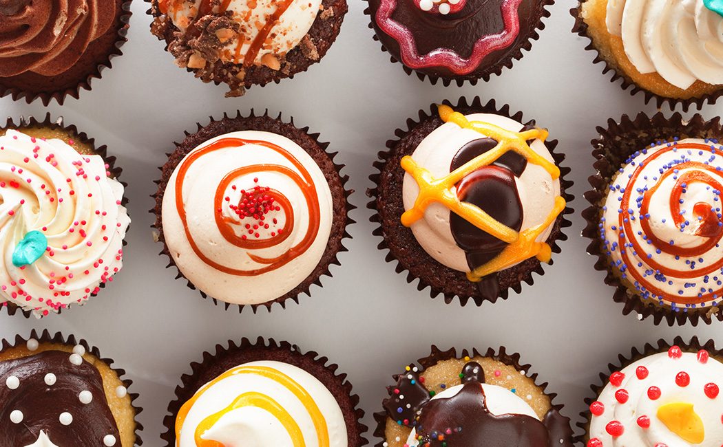 assorted cakes on a table